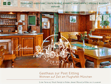 Tablet Screenshot of hotel-postwirt.com