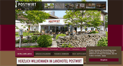 Desktop Screenshot of hotel-postwirt.de